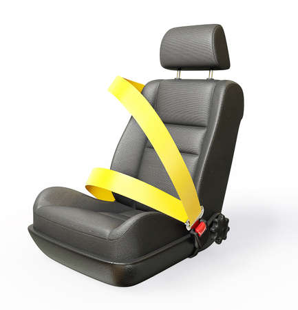 car chair isolated on a white backgroundの写真素材