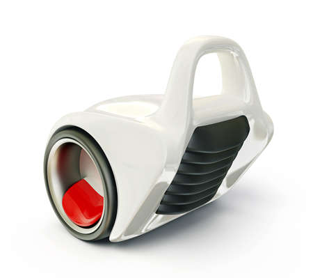 concept car isolated on a white backgroundの写真素材