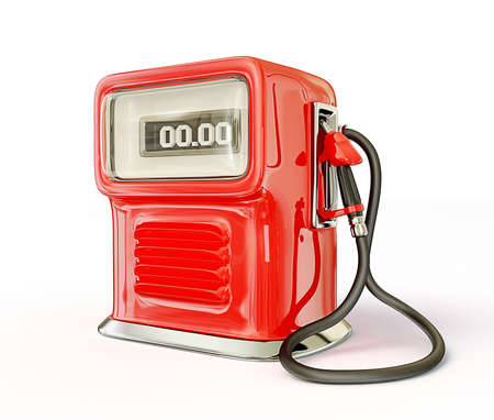 fuel pump isplated on a white backgroundの写真素材