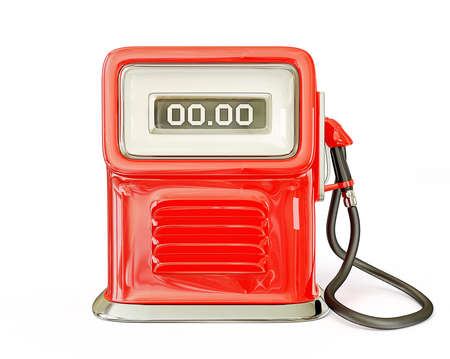 fuel pump isplated on a white backgroundの写真素材