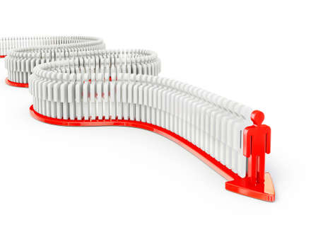 3d peoples isolated on a white backgroundの写真素材