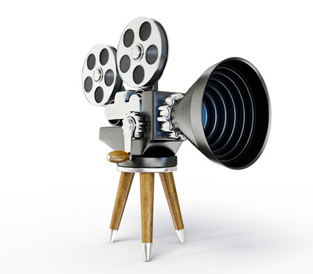 film camera isolated on a white background