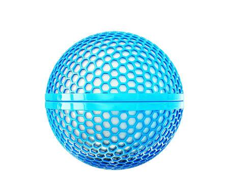 3d sphere isolated on a white backgroundの写真素材