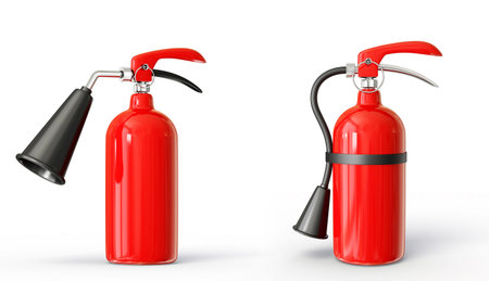 fire extinguisher isolated on a white background