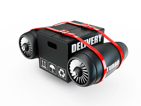 delivery concept isolated on a white background