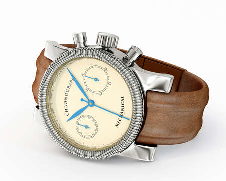 modern watch isolated on a white backgroundの写真素材