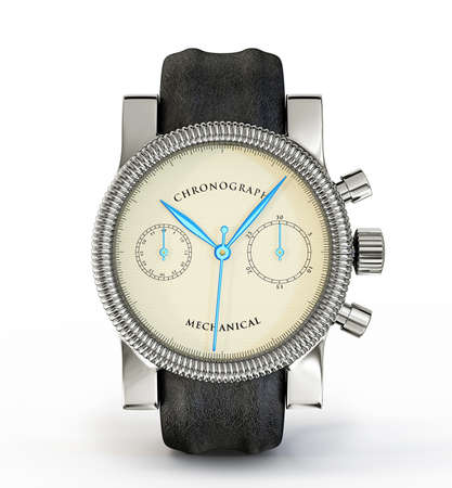 modern watch isolated on a white backgroundの写真素材
