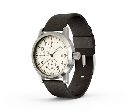 modern watch isolated on a white background