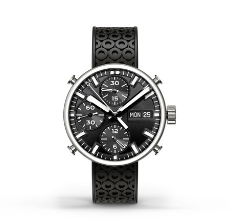 modern watch isolated on a white background