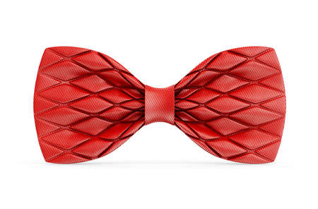 red bow isolated on a white backgroundの写真素材