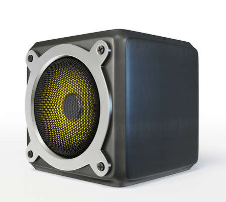 sound box isolated on a white backgroundの写真素材