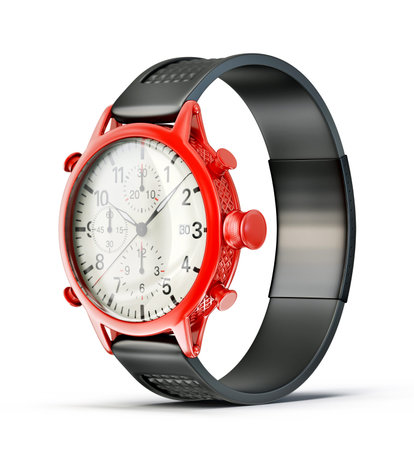 modern watch isolated on a white background
