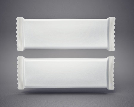 white package isolated on a wgrey background