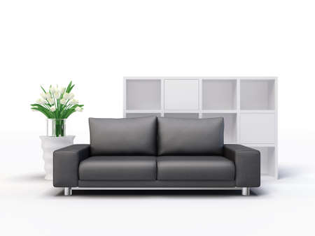 modern 3d illustration interior  with a beautiful furnitureの写真素材