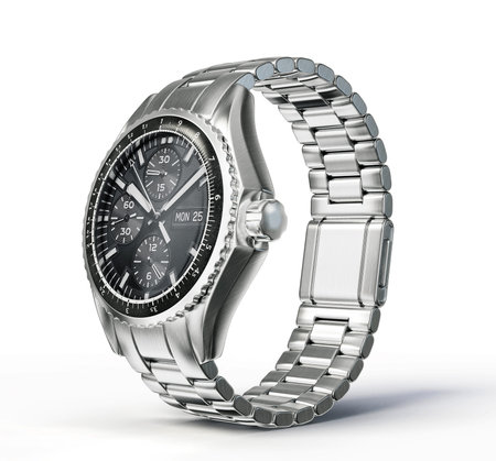 wrist watch isolated on a white background