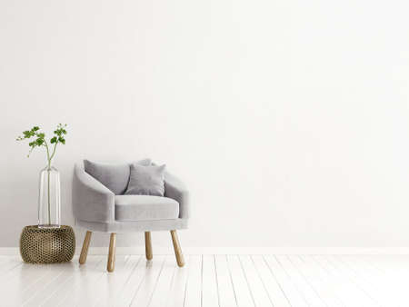 modern interior room with nice furniture. 3d illustrationの写真素材