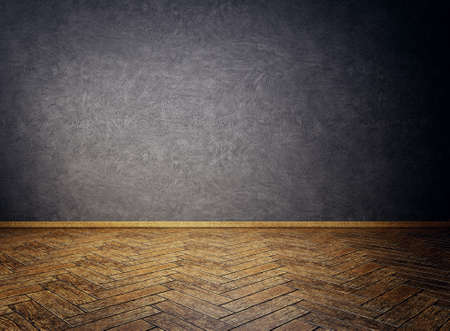 empty room with concrete wall. 3d illustrationの写真素材