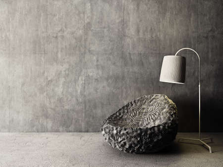 modern living room  armchair. interior design 
furniture. 3d render illustrationの写真素材