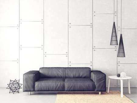 modern living room. scandinavian interior design furniture. 3d illustration


の写真素材