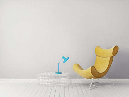 modern living room with armchair. scandinavian interior design furniture. 3d illustration


の写真素材