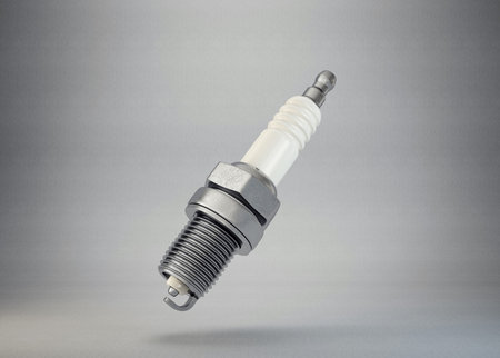 spark plug isolated on white background. 3d illustration