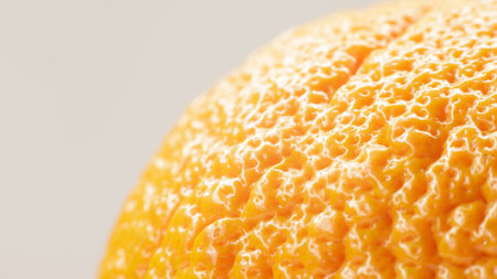 Peel of citrus fruit. Close up. Abstract background. mandarin skin texture close up details micro...