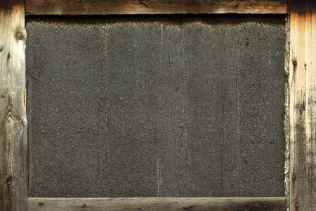 Old sheet in the frame of woodenの写真素材