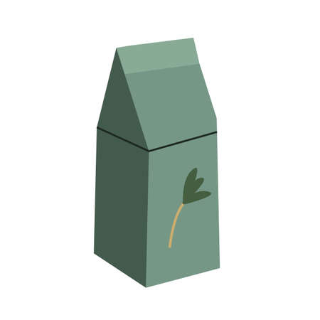 Vegan milk in carton box isolated on white background set. Vector illustration of plant-based drink in cartoon flat style.のイラスト素材