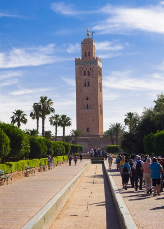 Koutoubia Mosque, Marrakech, Moroccoの写真素材