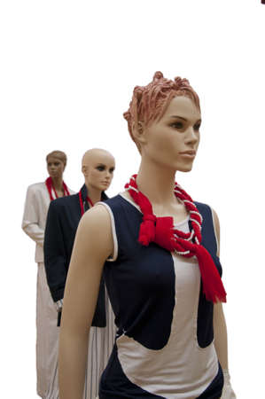 Closeup of a mannequinの写真素材