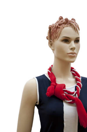 Closeup of a mannequinの写真素材