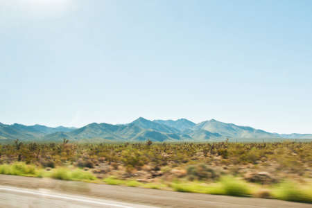 Desert and roadの写真素材