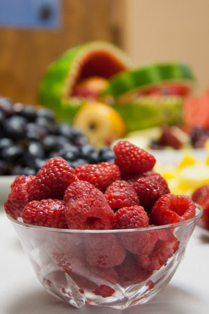 fruits basket from watermelon