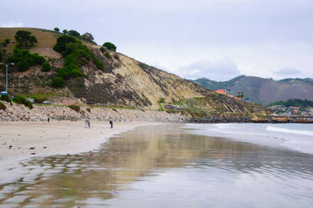 Amazing view by the ocean in sunny Californiaの写真素材