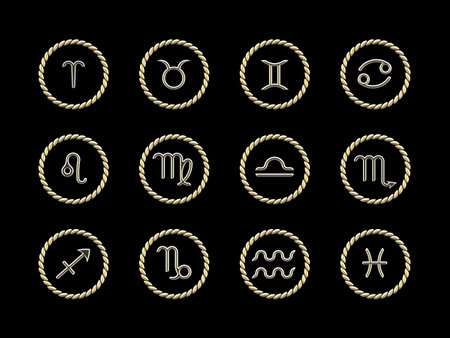 Horoscope signsの写真素材