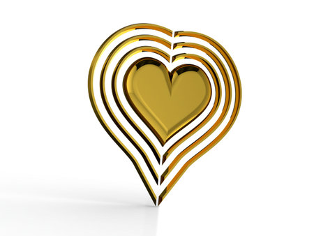 Happy Valentines Day heartの写真素材