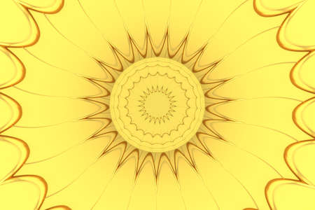 Fantastic sun, golden - yellow colors.の写真素材