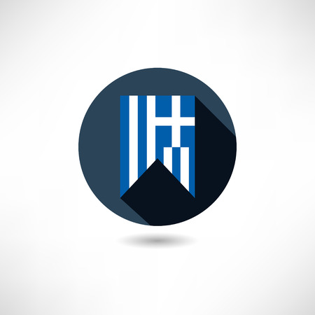 Flag of Greece iconのイラスト素材