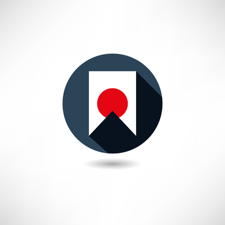 Flag of Japan iconのイラスト素材