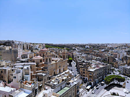 Malta from above. New point of vief for your eyes. Beautiful and Unique place named Malta. For rest, exploring and adventure. Must see for everyone. Europe, island in Mediterian Sea.の写真素材