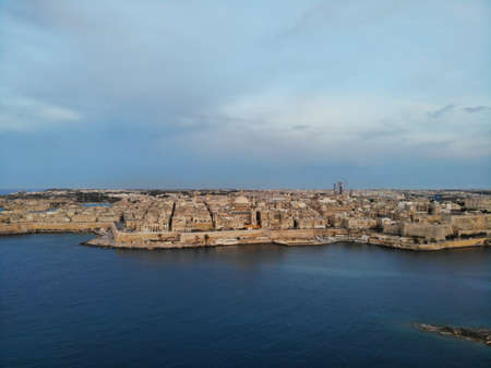 Malta from above. New point of vief for your eyes. Beautiful and Unique place named Malta. For rest, exploring and adventure. Must see for everyone. Europe, island in Mediterian Sea.の写真素材