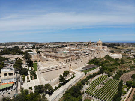 Malta from above. New point of vief for your eyes. Beautiful and Unique place named Malta. For rest, exploring and adventure. Must see for everyone. Europe, island in Mediterian Sea. Mdina Castleのeditorial素材