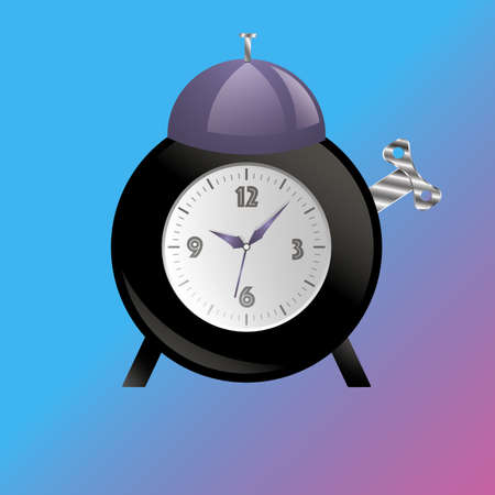 Vector design. Good for icon, logo and wallpers. Flat style for remind to wake up.のイラスト素材