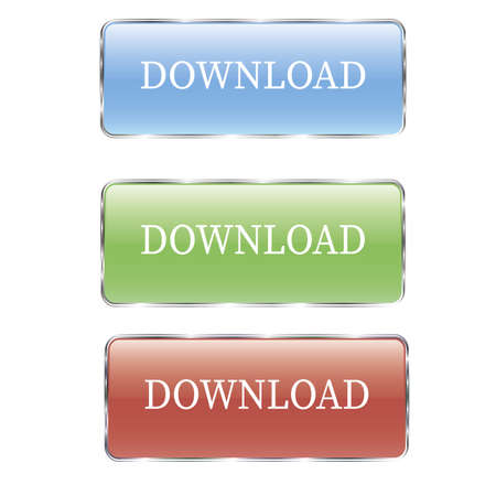 Simply button, green and blue. good for any act like download or whar you choose you choose. Isolated on white background with space for writing. most relevant colorのイラスト素材