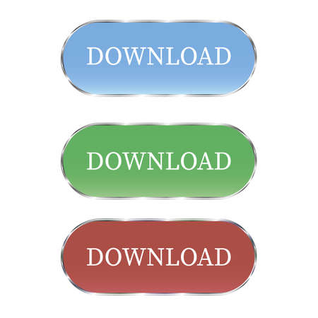 Simply button, green and blue. good for any act like download or whar you choose you choose. Isolated on white background with space for writing. most relevant colorのイラスト素材