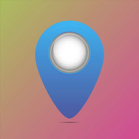 Simply but amazing vector geolocation map pin. good for show your place, destination or for brand logo. Flat design. From geotag setのイラスト素材