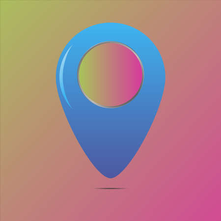 Simply but amazing vector geolocation map pin. good for show your place, destination or for brand logo. Flat design. From geotag setのイラスト素材