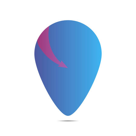 Simply but amazing vector geolocation map pin. good for show your place, destination or for brand logo. Flat design. From geotag setのイラスト素材