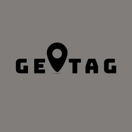 Simply but amazing vector geolocation map pin. good for show your place, destination or for brand logo. Flat design. From geotag setのイラスト素材