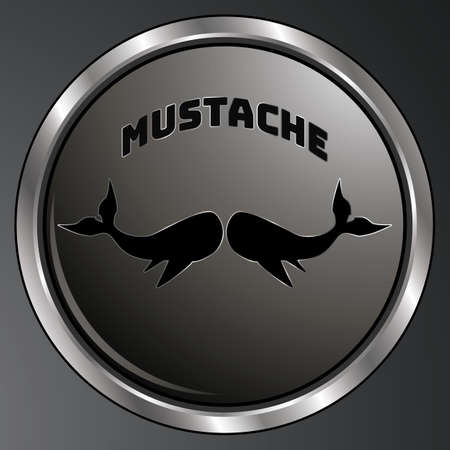 Black mustache creative flat retro desing. Simply and trendy design. Amazing fit for brands, logo, barbershop, background. Mustache set isolated on white background with shadowのイラスト素材